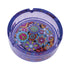 Purple Hippie Flower Glass Ashtray packaging, retro flower glass ashtray box design available