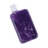 Freezable purple glitter glycerin hand pipe for smooth smoking sessions
