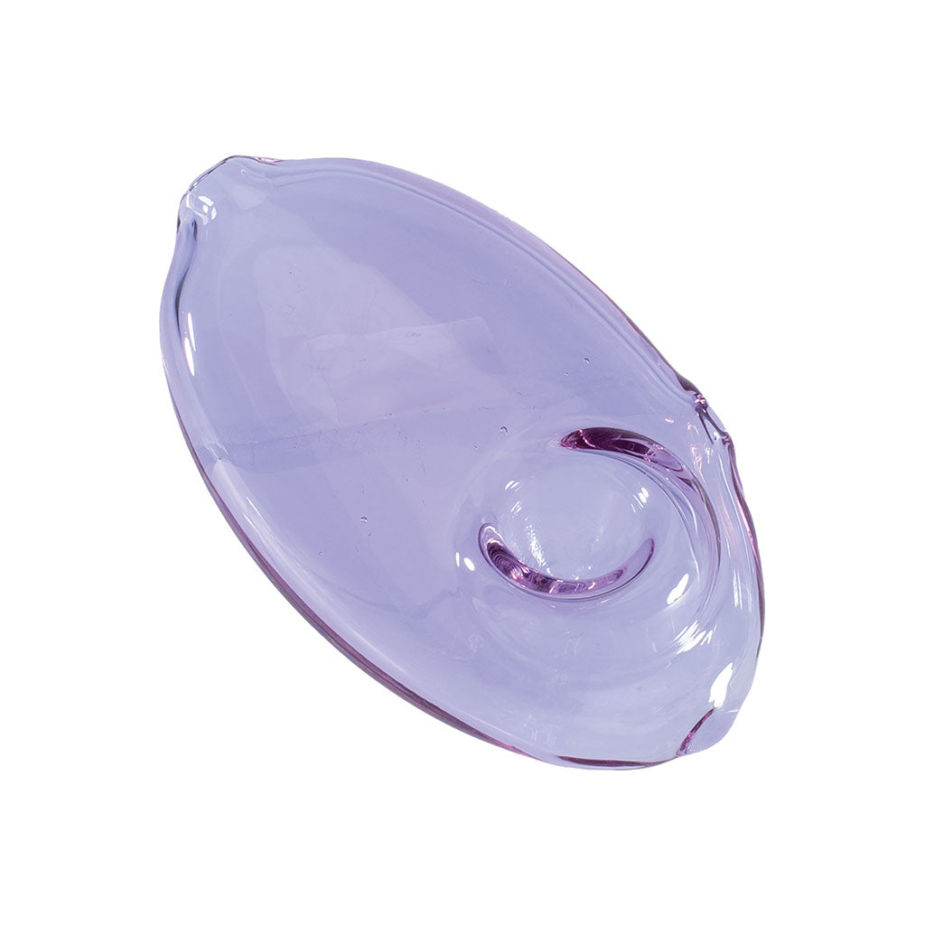 Buy Purple Pebble Spoon hand pipe—durable glass, smooth airflow. Secure checkout and quick shipping.
