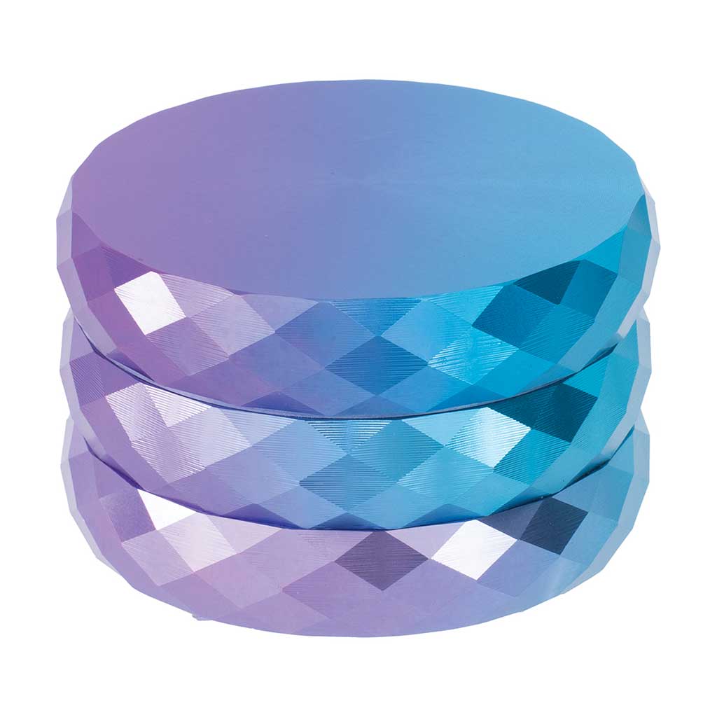 Buy Purple Spectrum Diamond Pattern Cut Grinder – durable 4-piece herb grinder available at Honeybee Herb