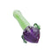 Buy Purple Strawberry Glycerin glass hand pipe—freezable glycerin for cooler hits, durable build. Fast shipping from Honeybee Herb.