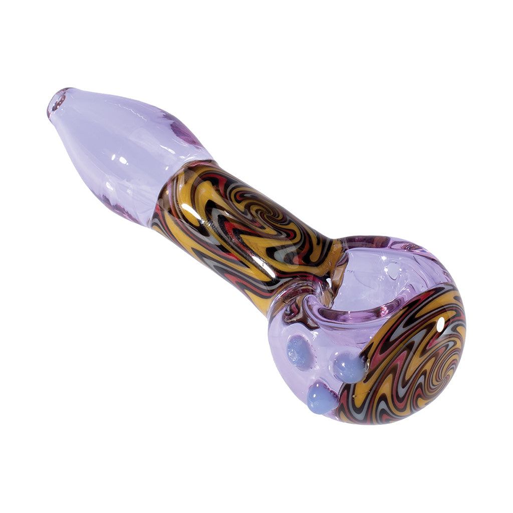 Order Purple Wig Wag spoon pipe—sturdy glass, great airflow. Quick, discreet shipping.