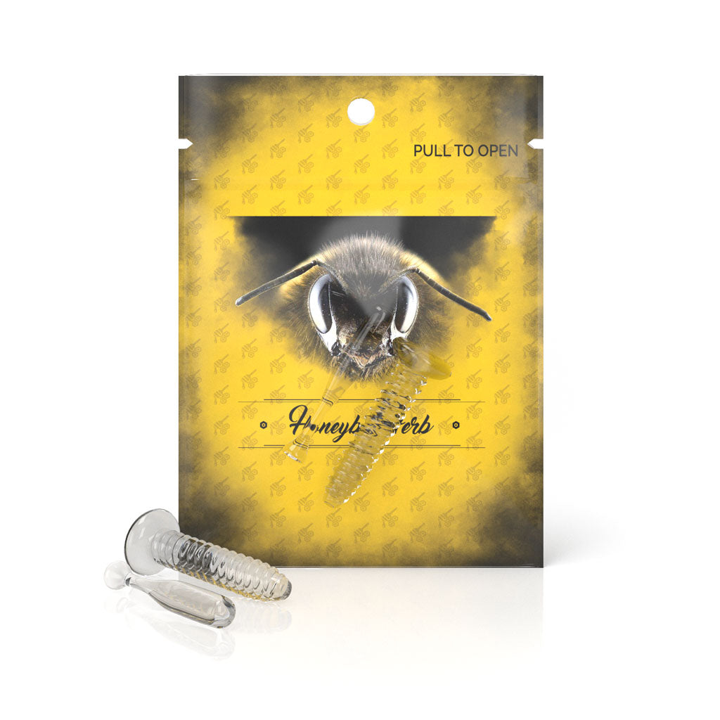Quartz Dab Terp Screws and Bat Set in Yellow Packaging