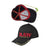 RAW Men’s Black Hat with front RAW logo embroidery, adjustable fit, official RAW smoker apparel available at Honeybee Herb.