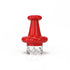 Classic Vortex Red Glass UFO Spinning Carb Cap Actual Product View