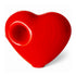 Red Heart Hand Pipe, premium glass smoking accessory at Honeybee Herb
