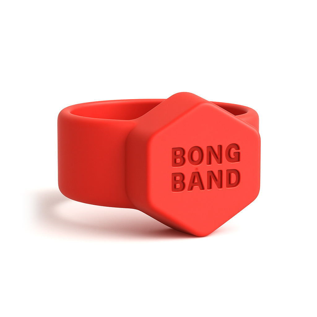 Red Large Magnetic Bong Bandz For Bongs Available At Honeybee Herb