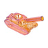 Glass War Tank Hand Pipe in red finish – durable smoking accessory