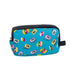 Back view of retro CD tape 5in x 3in smellproof bag, odor-resistant pouch for herbs 