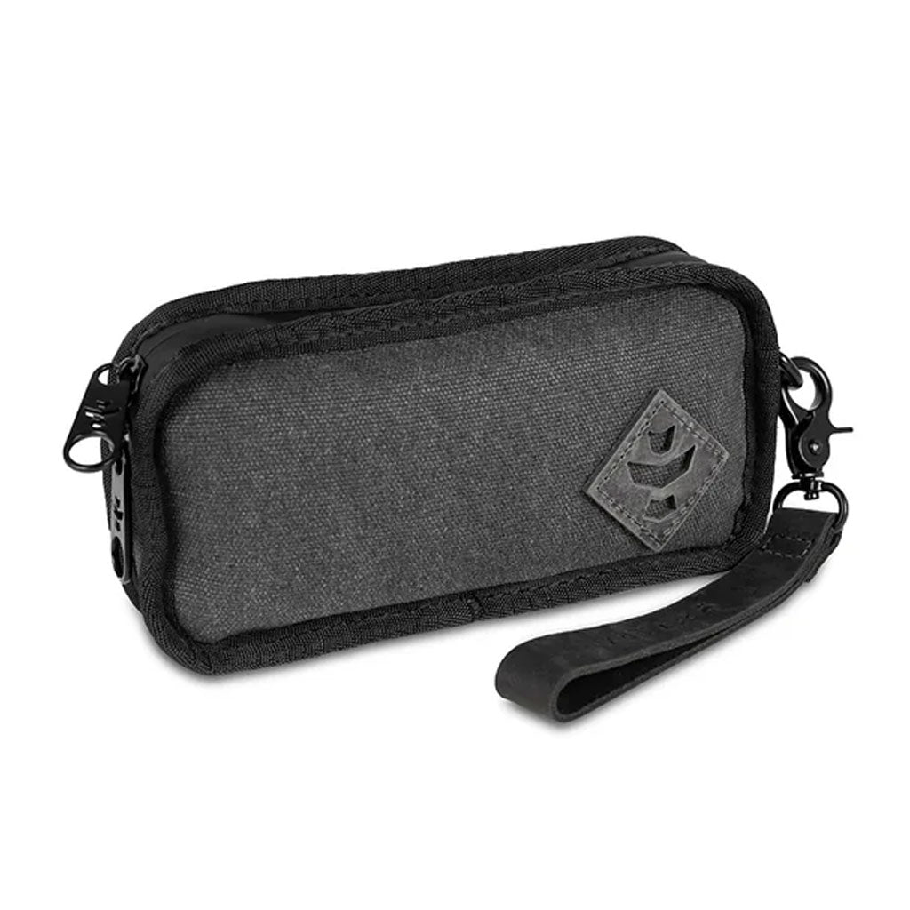 Revelry Supply Gordito smell-proof padded pipe pouch in Smoke.