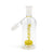 Yellow Ruckus Disc-O Inferno Ash Catcher with 14mm 45-degree joint available at Honeybee Herb.