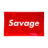 top view of savage red glass rolling tray — smooth surface — order today