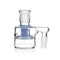 Milk blue 90 degree showerhead perc glass ash catcher for rigs and water pipes
