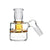 Yellow 45 degree showerhead perc glass ash catcher for cleaner hits