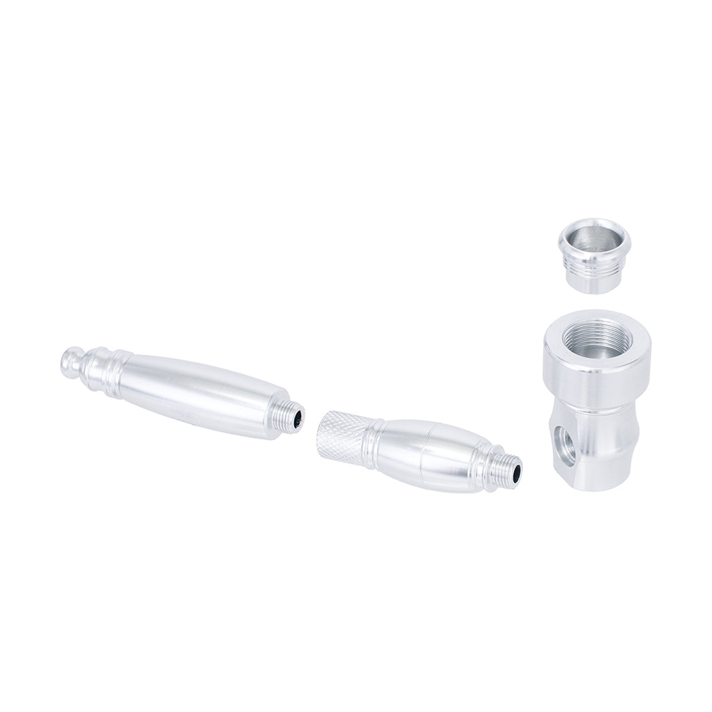 Honeybee Herb silver aluminium hand pipe for smooth smoking sessions