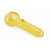 Yellow silver fumed glass hand pipe, compact thick glass—buy online with fast shipping.