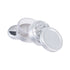 silver see through chamber grinder open with clear parts