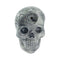 Front view skull ceramic hand pipe with top bowl—order today from Honeybee Herb for quick delivery.
