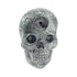 Front view skull ceramic hand pipe with top bowl—order today from Honeybee Herb for quick delivery.
