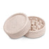Product image for a sleeve of 2 piece hemp herb grinders in Natural.