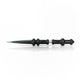 Green Glass Slender Point Opal Galaxy Wand Dabber Tool Horizontal View