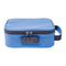 front view of 9x6.5x3.5 classic blue smellproof bag with lock