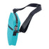 side view of turquoise smellproof bag 8.5x7x1.5 with secure lock and zipper