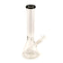smoke tinted premium beaker bong with ice catcher and angled downstem, available for purchase at Honeybee Herb