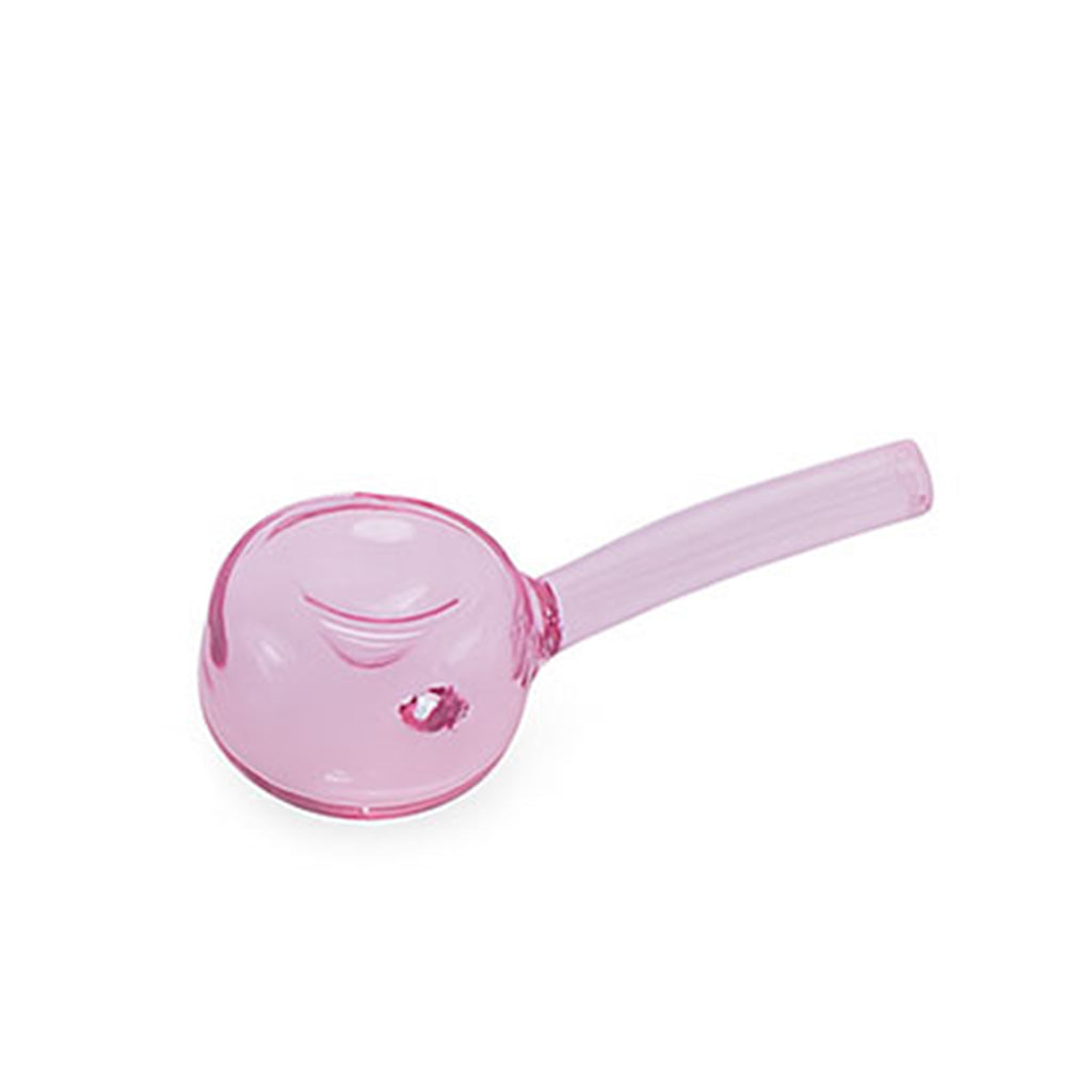 Durable pink Sphere Glass Hand Pipe available at Honeybee Herb online shop