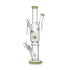 Sphere Perc Double Bowl Glass Bong in Greenwith Side Arm Recycler – Buy Online at Honeybee Herb