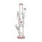 Pink Sphere Perc Double Bowl Glass Bong with Side Arm Recycler – Shop Now at Honeybee Herb