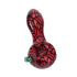 Spider's Web Hand Pipe in red glass – premium smoking pipe for sale