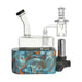 Buy Stache Rig in One teal portable dab rig with built-in torch, durable design, and compact travel size, available now at Honeybee Herb.