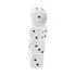 Shop stacked dice ceramic hand pipe, standing view with top bowl and mouthpiece—add to cart for quick delivery.