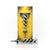 Steel Tip Blue-White Candy Stripped Glass Nectar Collector With Keck Clips On A Round Thick Glass Base Yellow Packaging