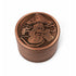 Stoned Mushroom Aluminum Embossed Herb Grinder Available At Honeybee Herb