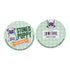 Product Tag Showing Stoned Puppy Plush Squeak Toy Branding And Barcode