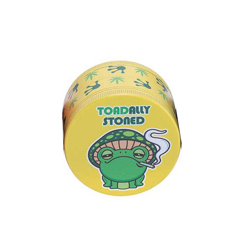 4-Piece Stoned Toad 2.5-Inch Wacky Grinder Side View