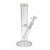 Shop white straight tube water bong with ice catcher, round base, and bowl