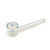 Straight tube plated glass hand pipe in assorted colors