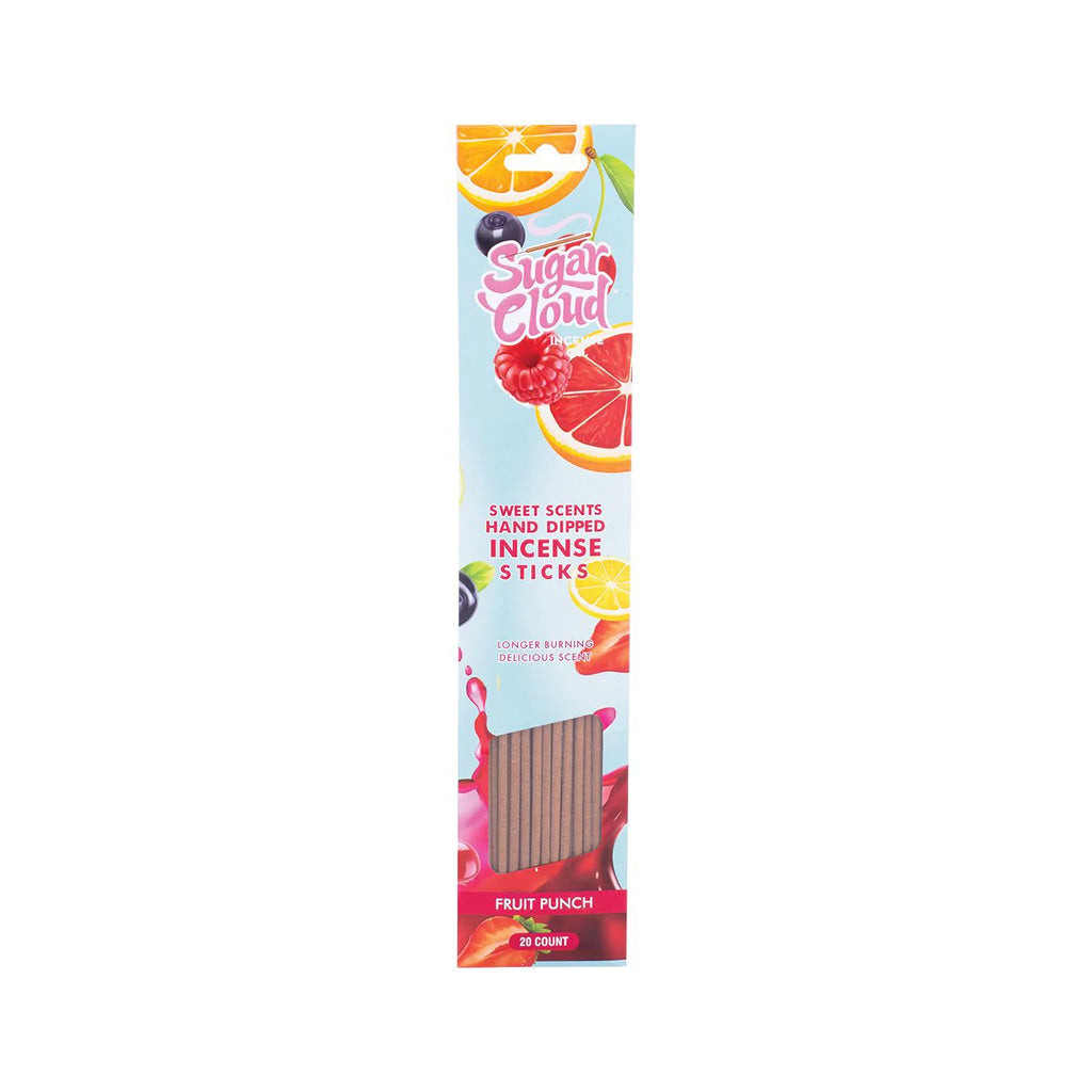 sugar cloud incense sticks fruit punch 20 count pack