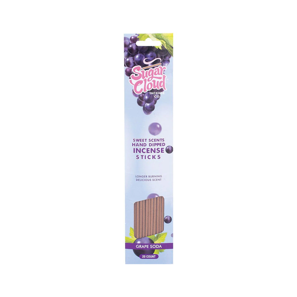sugar cloud incense sticks grape soda 20 count pack
