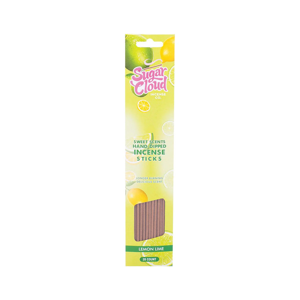 sugar cloud incense sticks lemon lime 20 count pack