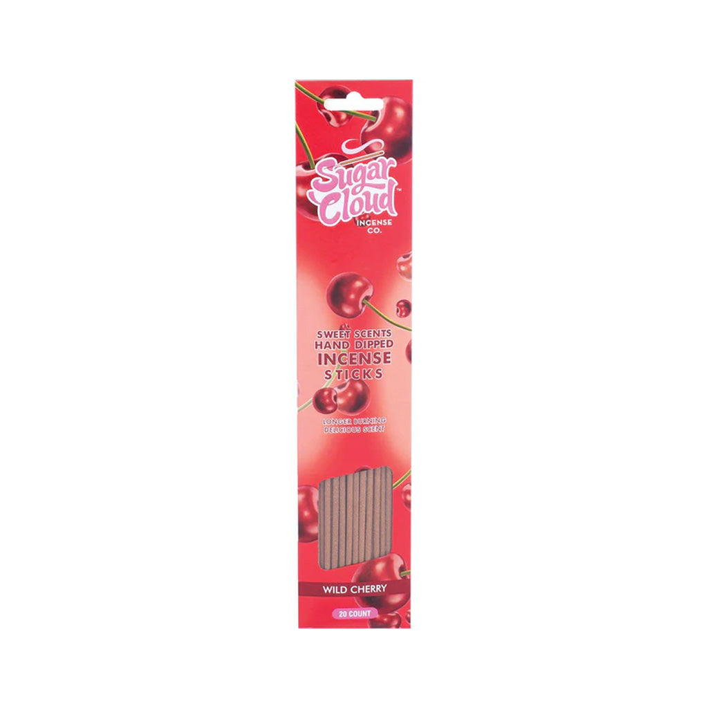 sugar cloud incense sticks wild cherry 20 count pack