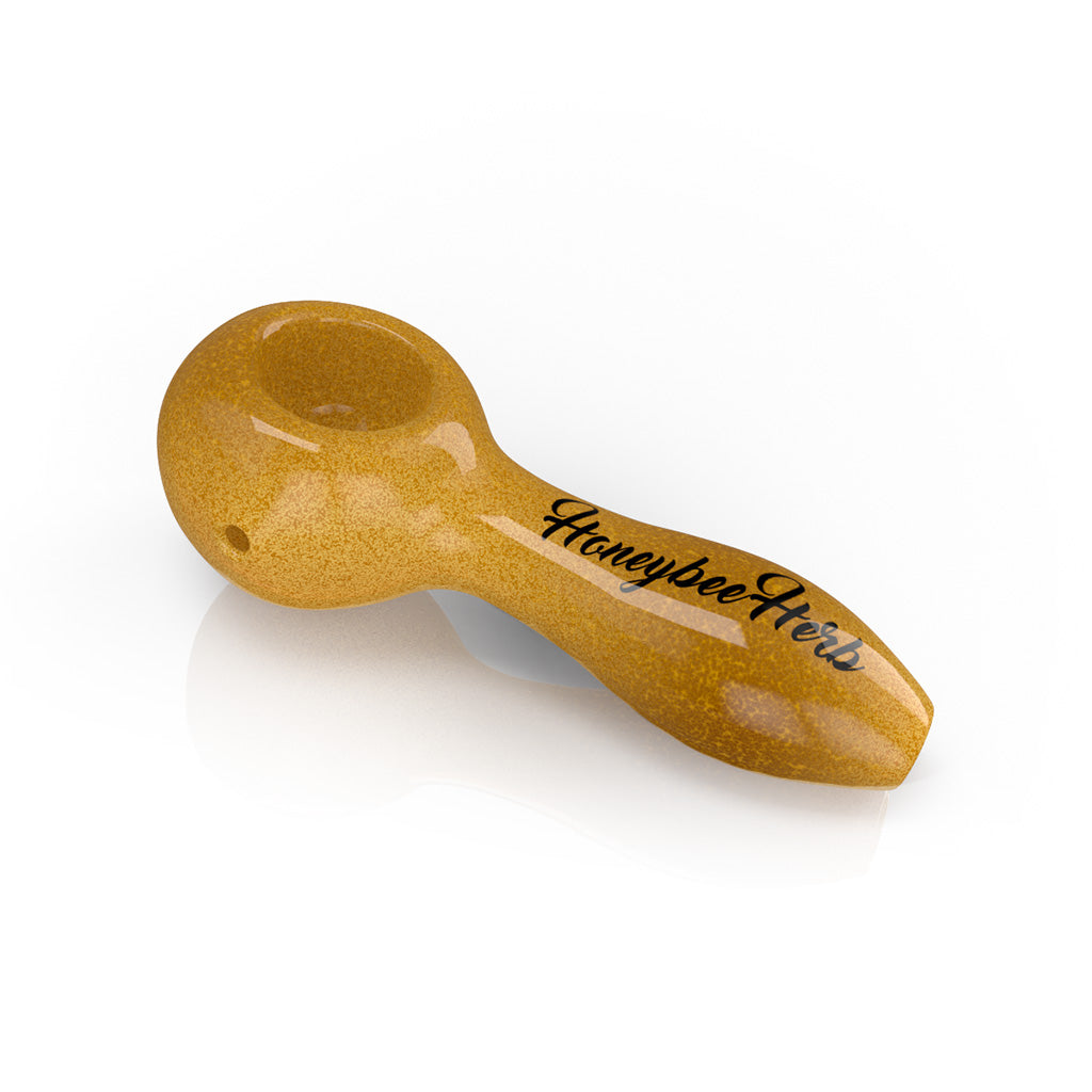 Honeybee Herb Sundance 4-Inch Glass Spoon Pipe Blonde Color Glass Smoking Accessory