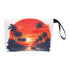  Back view of Sunset Drive 11x7.5 smellproof bag with palm tree sunset design – odor-blocking pouch for herbs.