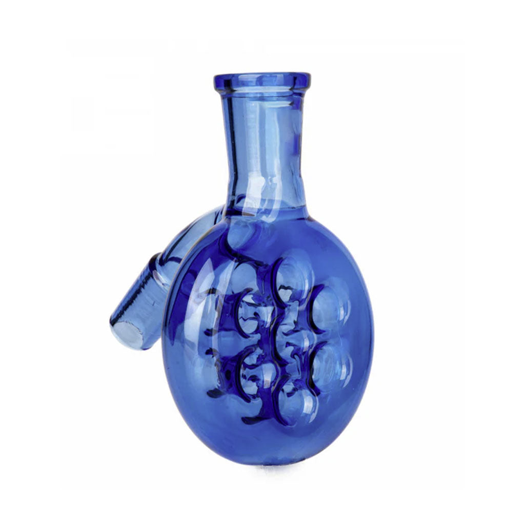 Buy Hittn Swiss Perc blue glass oil burner bong dry ash catcher online 45 degree 