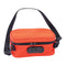  Front view of Tangerine Tango 8x4x3 smellproof bag with lock and strap – odor-proof stash pouch.