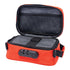 Open top interior of Tangerine Tango 8x4x3 smellproof bag – lockable odor-proof pouch for secure herb storage. 