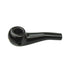 Side view of black glass Taster Pipe Surrender 3 inch taster pipe with carb hole 